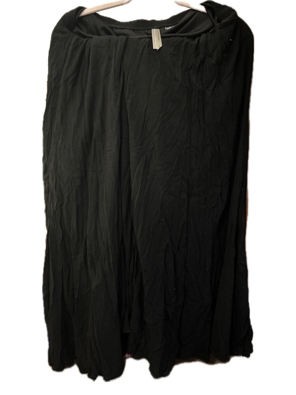 Penningtons Black Crinkle Maxi Skirt